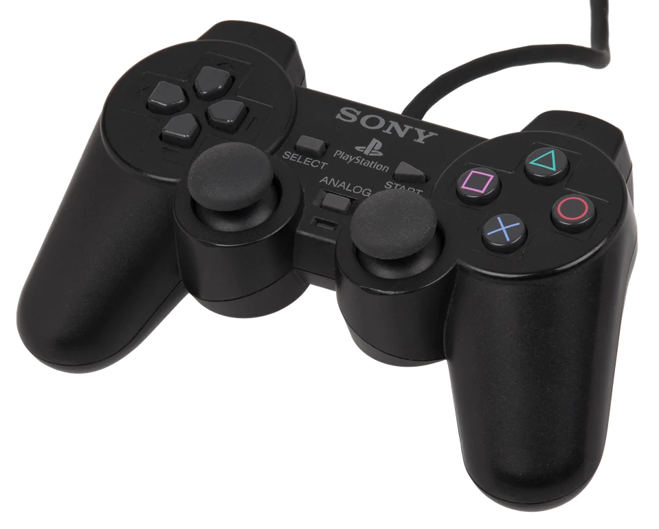 Real Sony DualShock 2 controller photographed by Evan-Amos